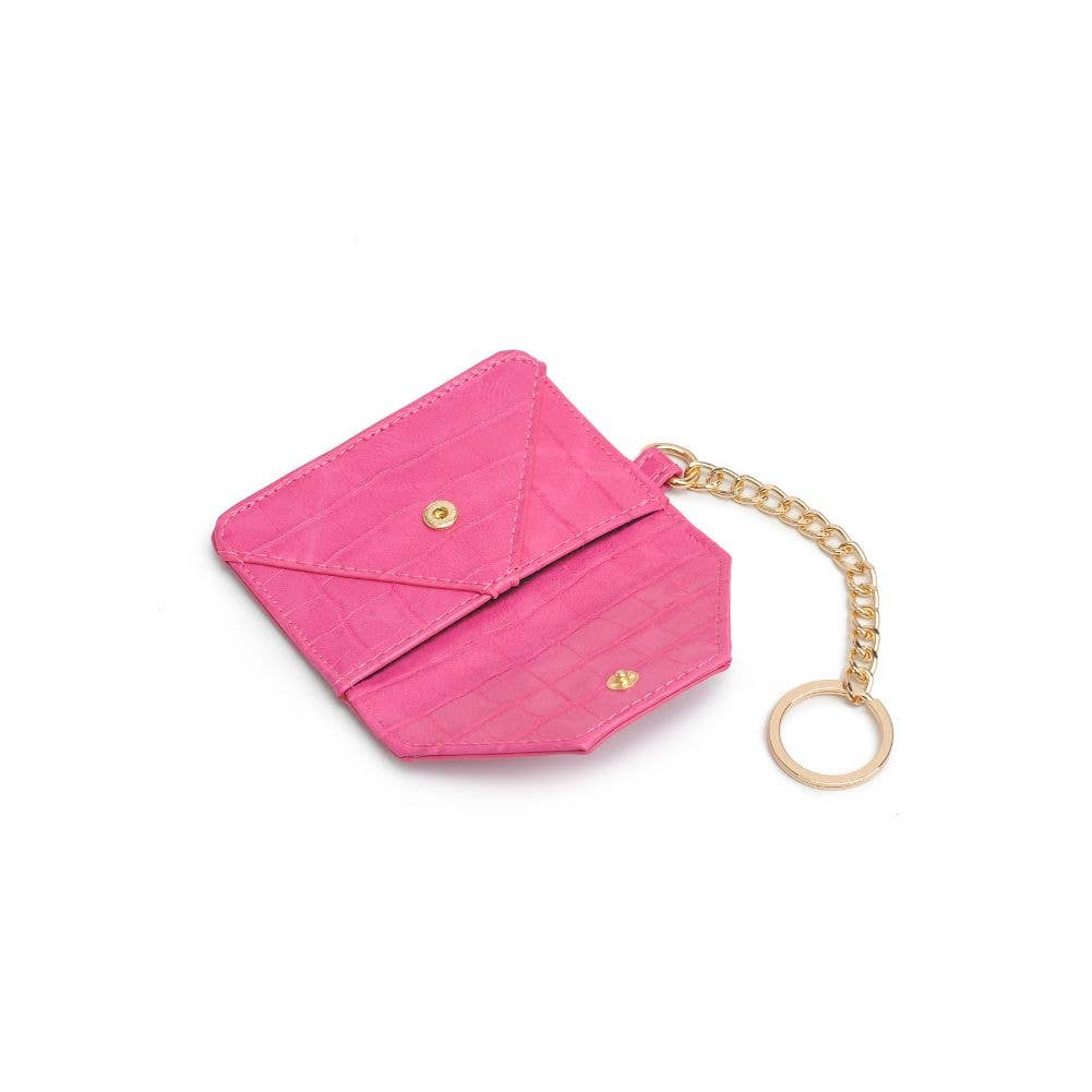 Gia Card Holder Wallet: Hot Pink