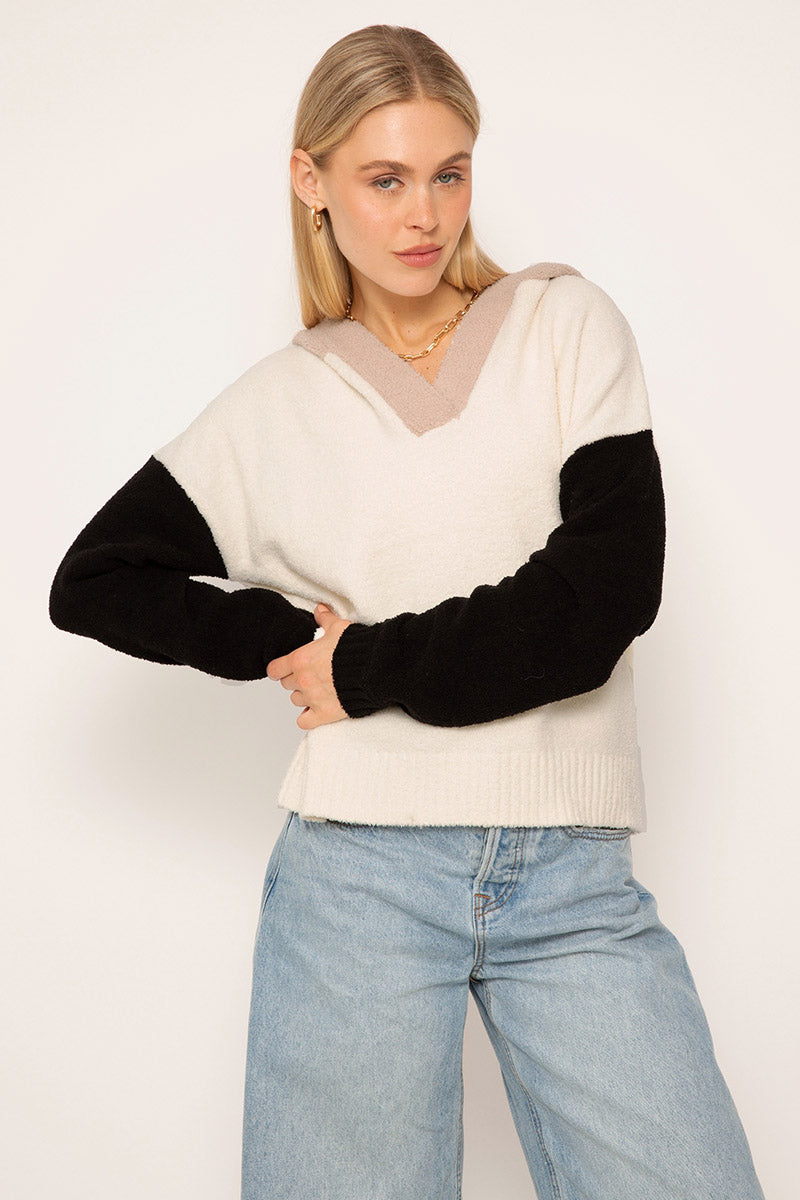 PIPPA TERRYCLOTH HOODED SWEATER