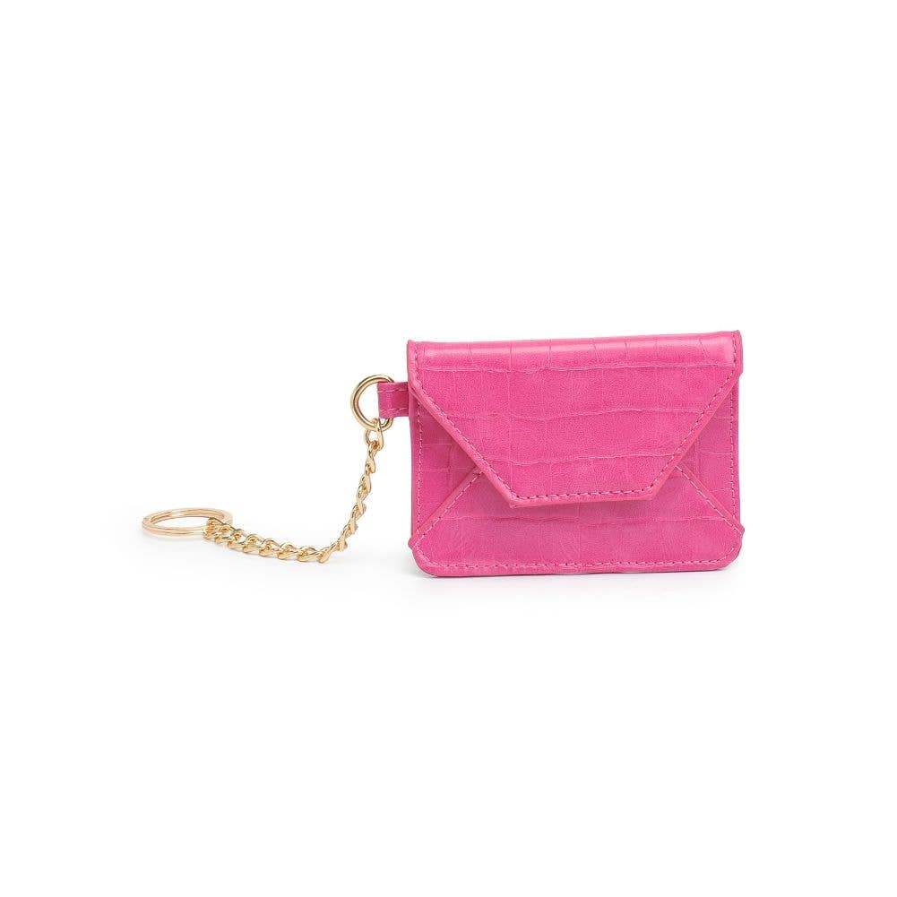 Gia Card Holder Wallet: Hot Pink