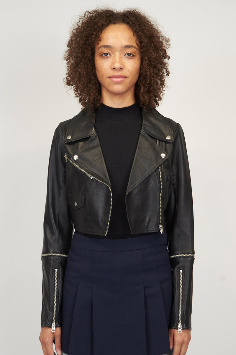 AUDRA WASHED LEATHER JACKET