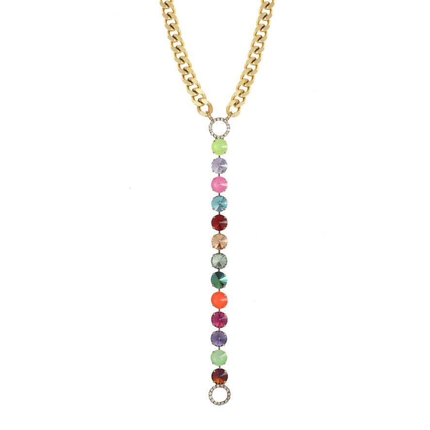 Cara Necklace: Smutt/Chrome