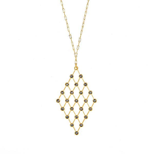 DIAMOND LATTICE NECKLACE