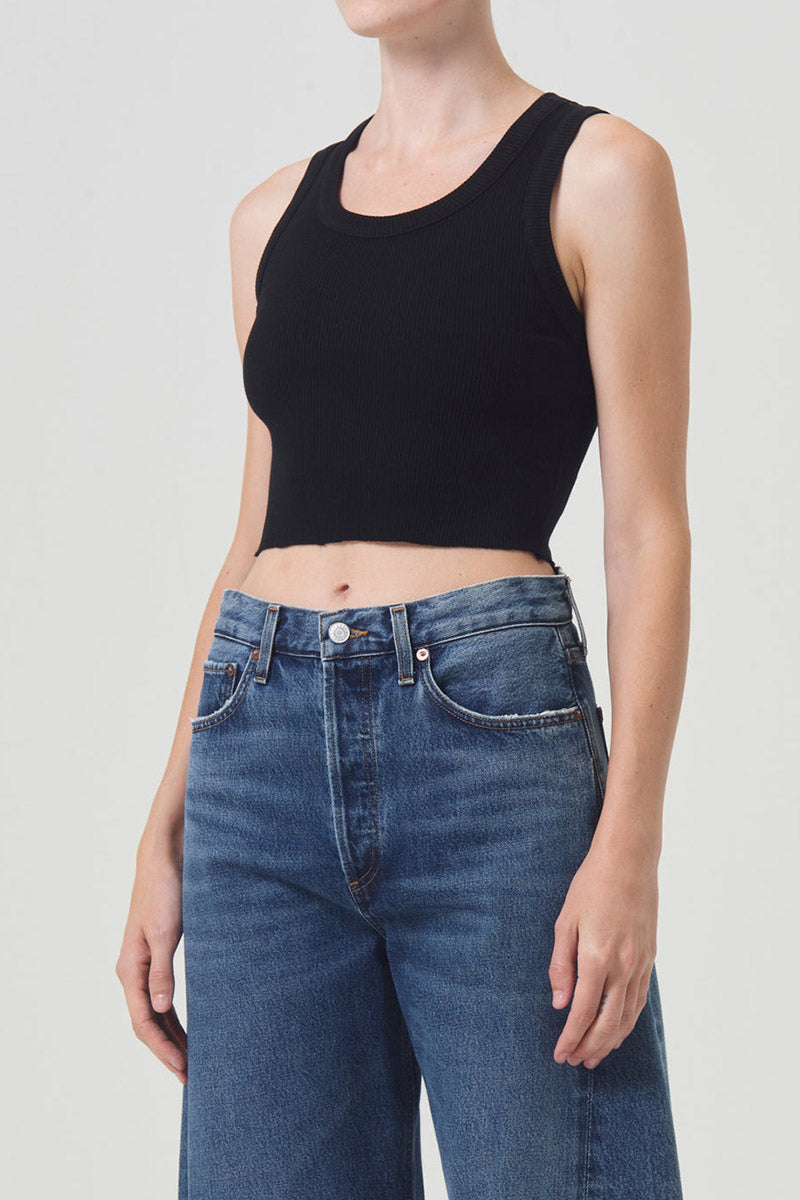 CROPPED POPPY TANK