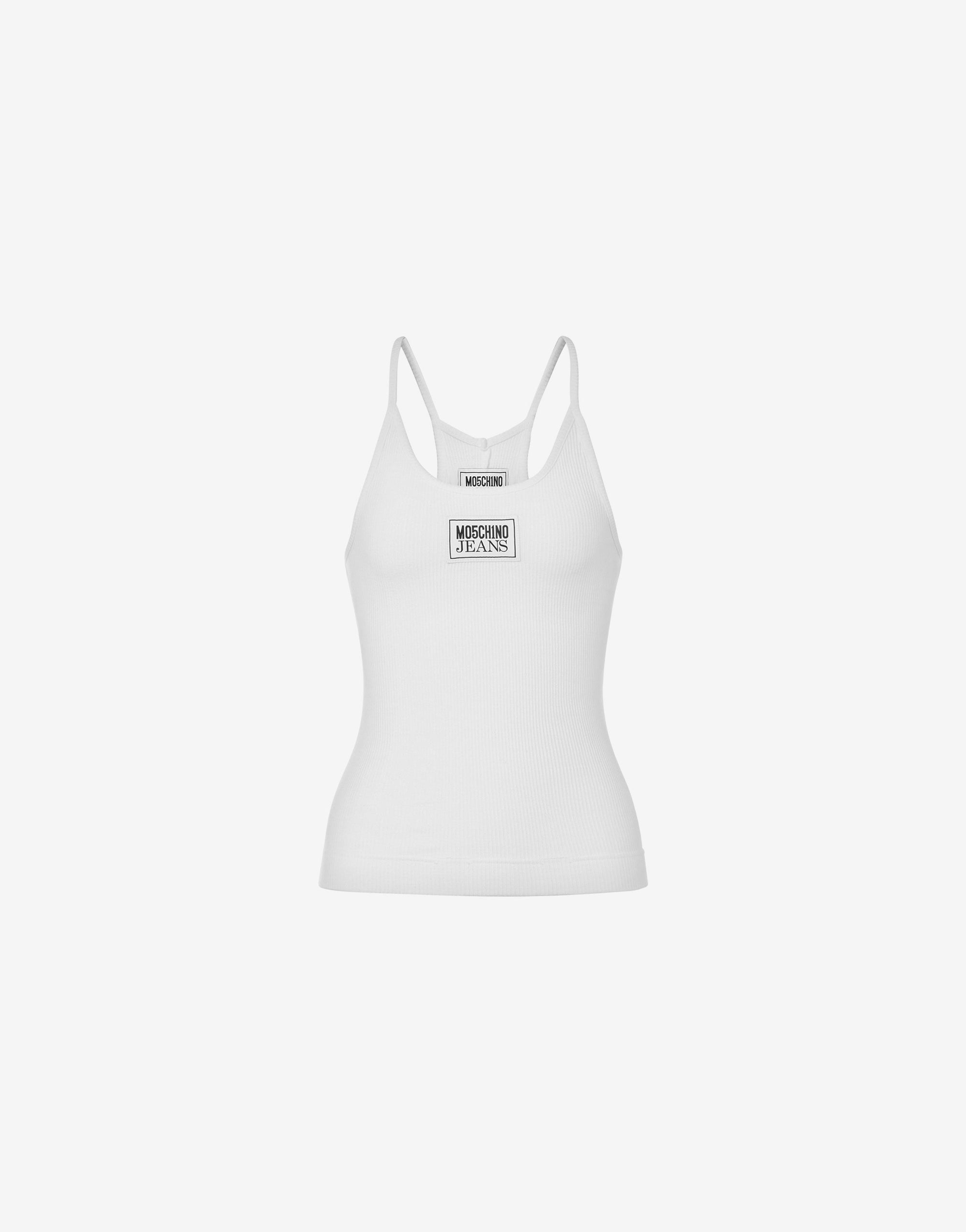 LOGO RIB TANK TOP