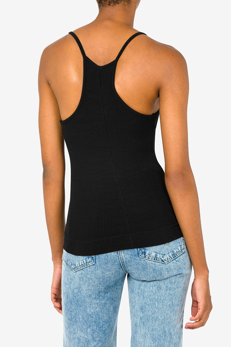 LOGO RIB TANK TOP