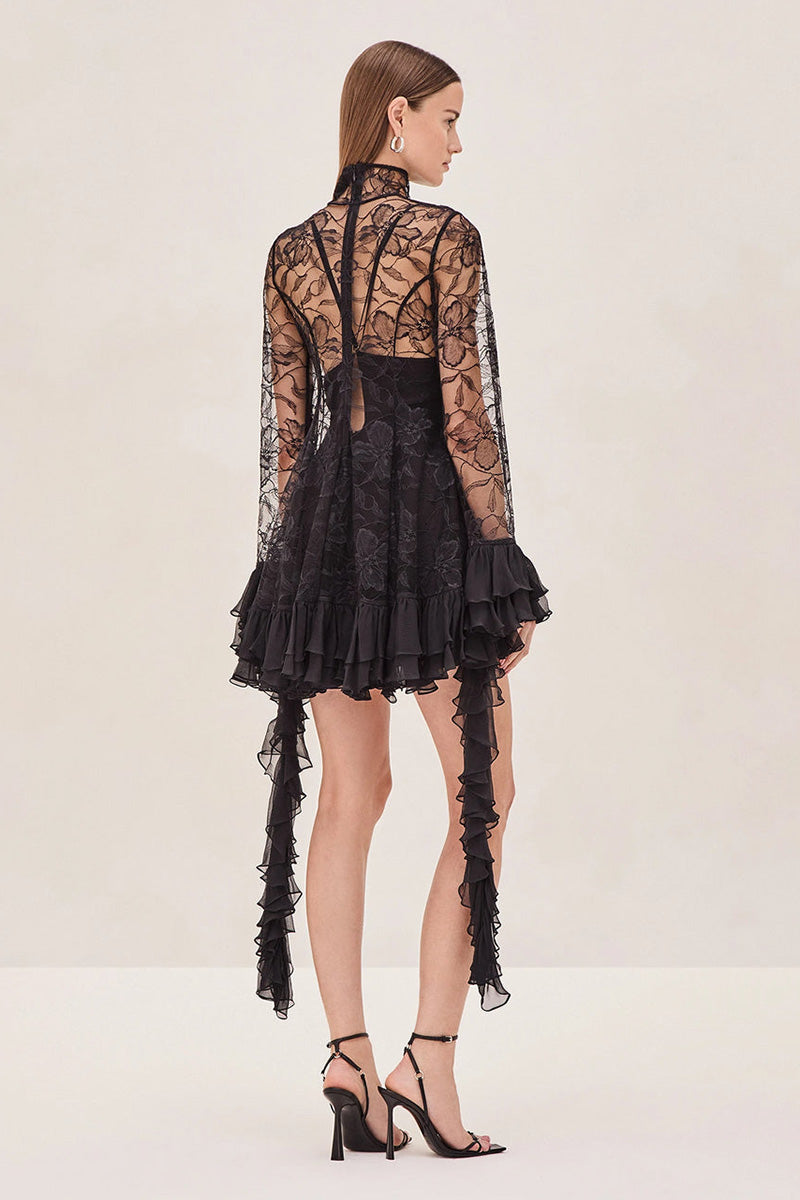 ALIYA LACE MINI DRESS