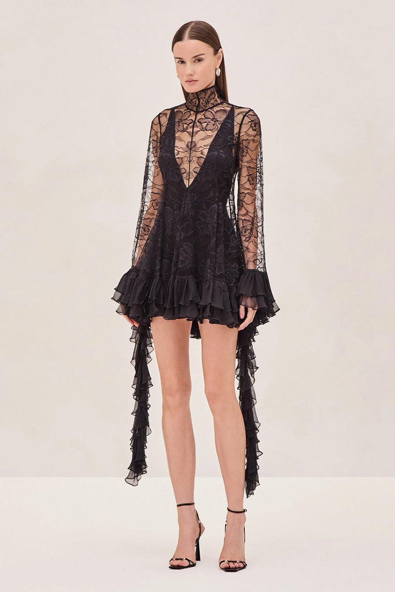 ALIYA LACE MINI DRESS