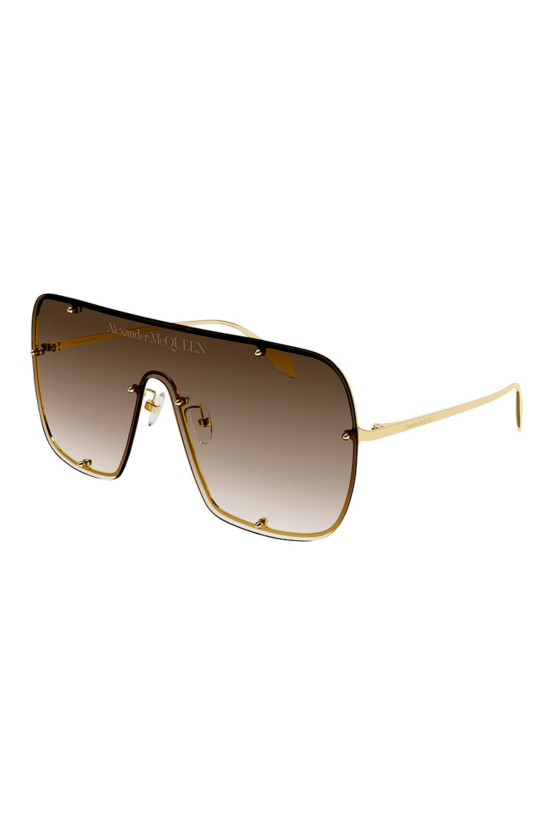 ALEXANDER MCQUEEN SHIELD SUNGLASSES - AM0362S