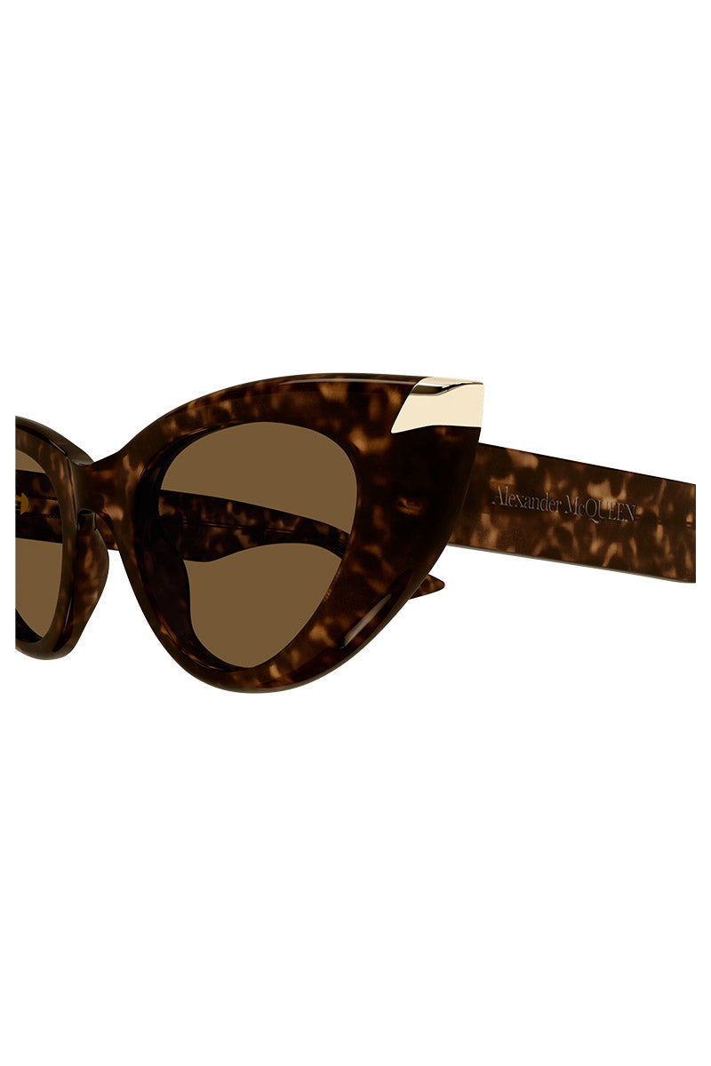 A. MCQUEEN STUD CORNER CATEYE SUNGLASSES - AM0442S