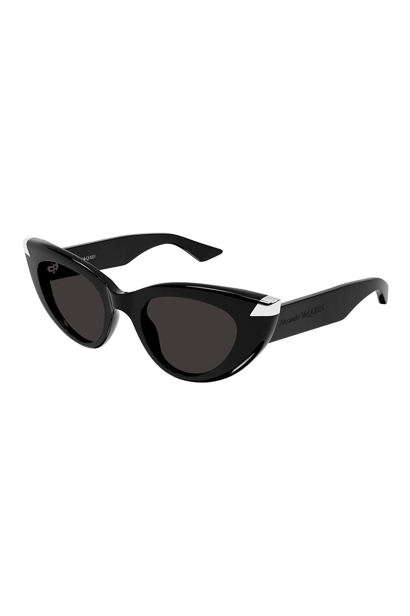 A. MCQUEEN STUD CORNER CATEYE SUNGLASSES - AM0442S