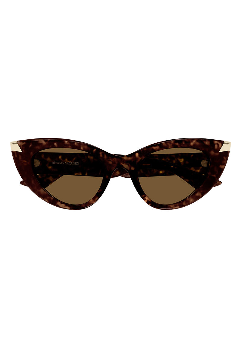 A. MCQUEEN STUD CORNER CATEYE SUNGLASSES - AM0442S