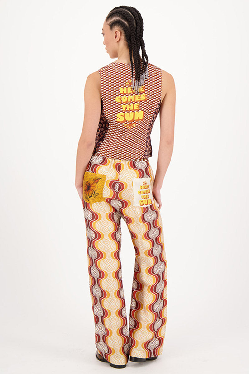 BAILEY STRAIGHT LEG PRINTED PANTS