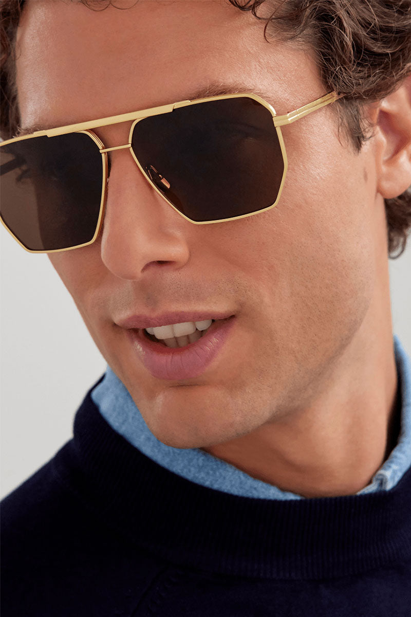 BOTTEGA METAL FRAME SUNGLASSES - BV1012S