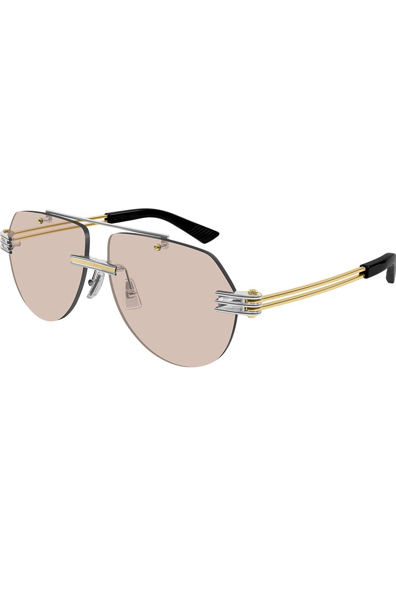 BV RIMLESS PILOT SUNGLASSES - BV1342S