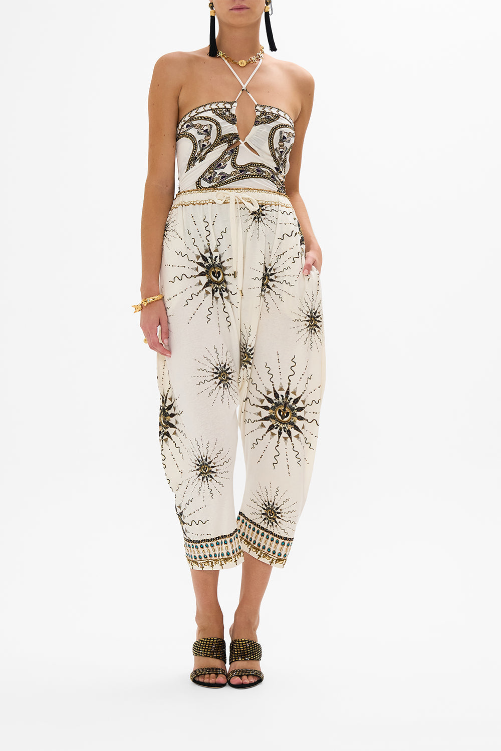 DRAPED JERSEY PANT