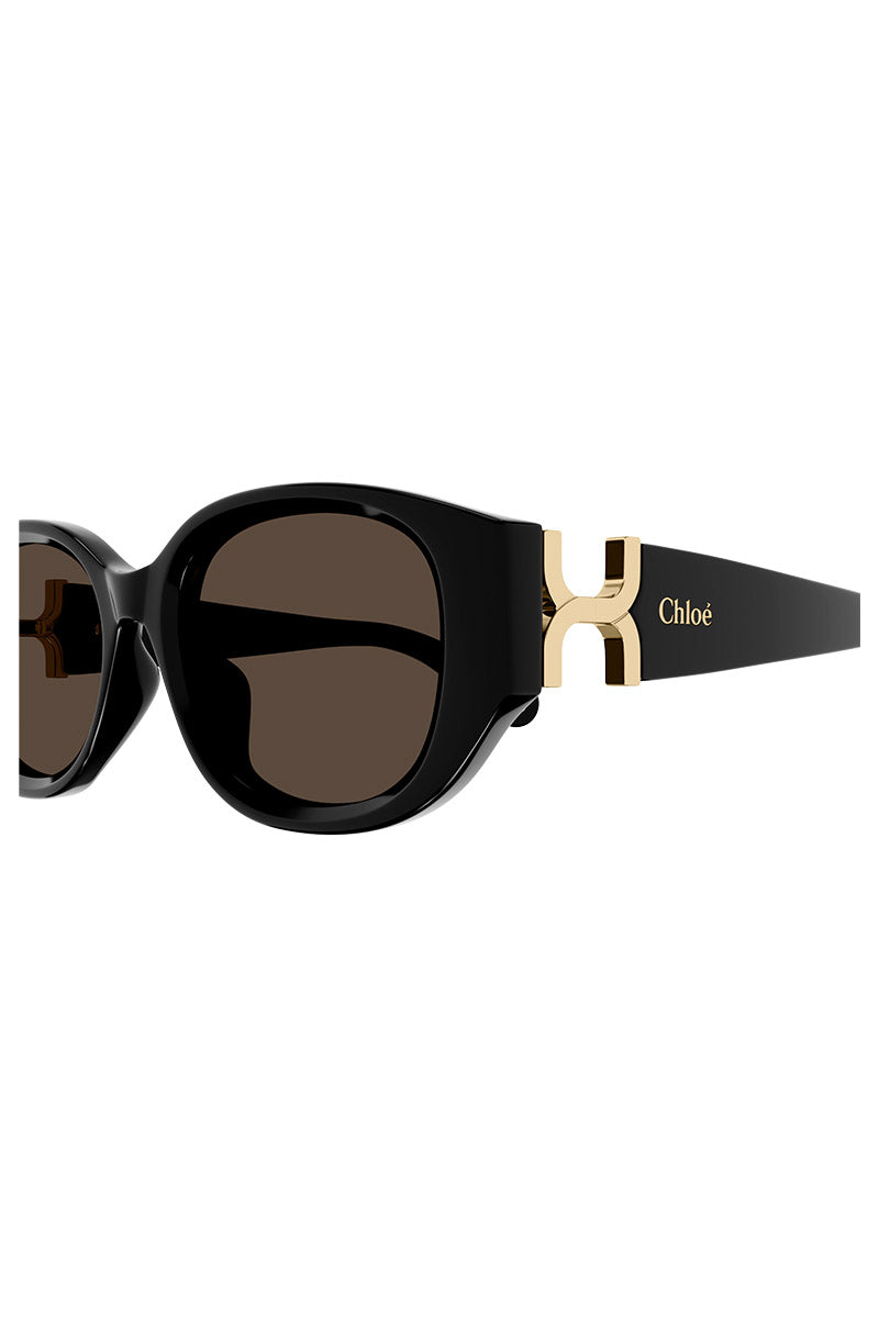 CHLOE NARROW OVAL ACETATE SUNGLASSES - CH0237SK