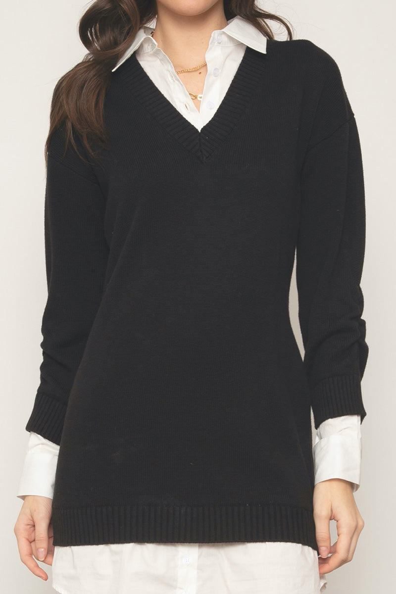 TESSA TWOFER SWEATER DRESS