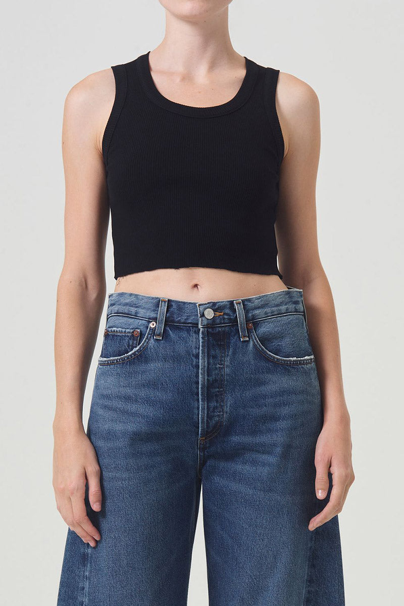 CROPPED POPPY TANK