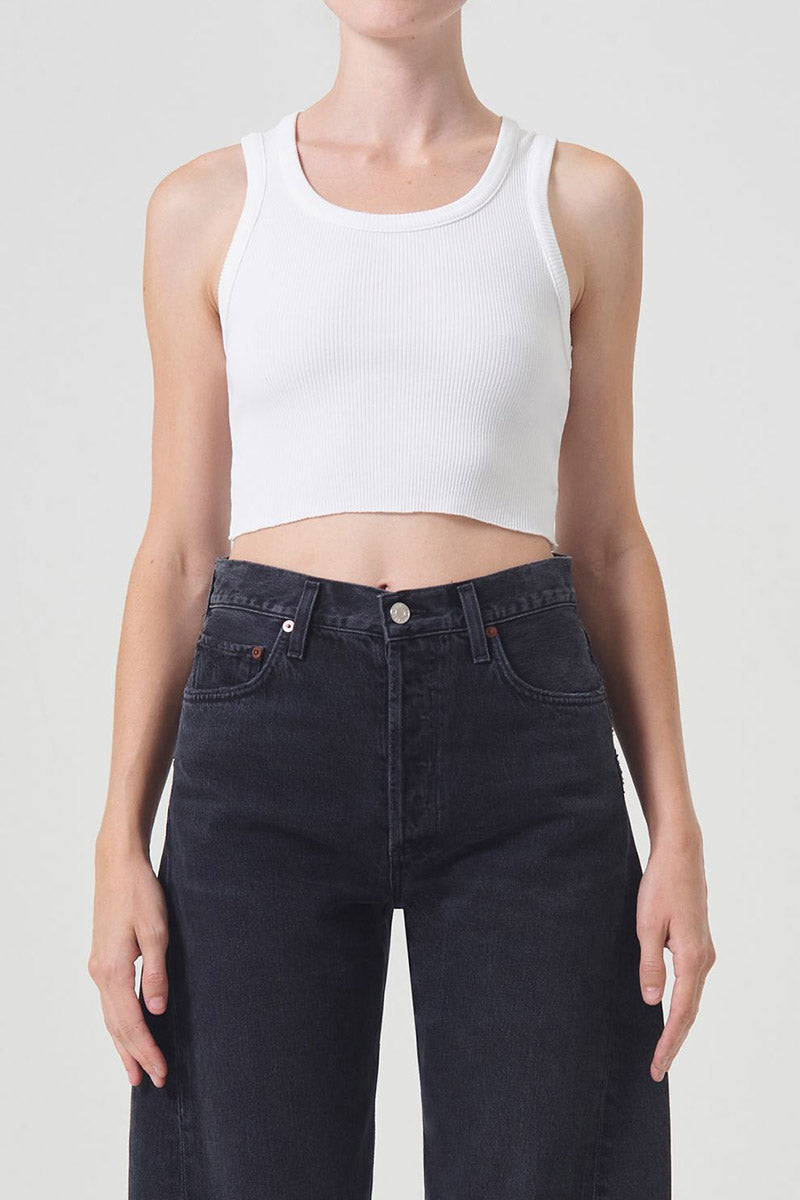 CROPPED POPPY TANK