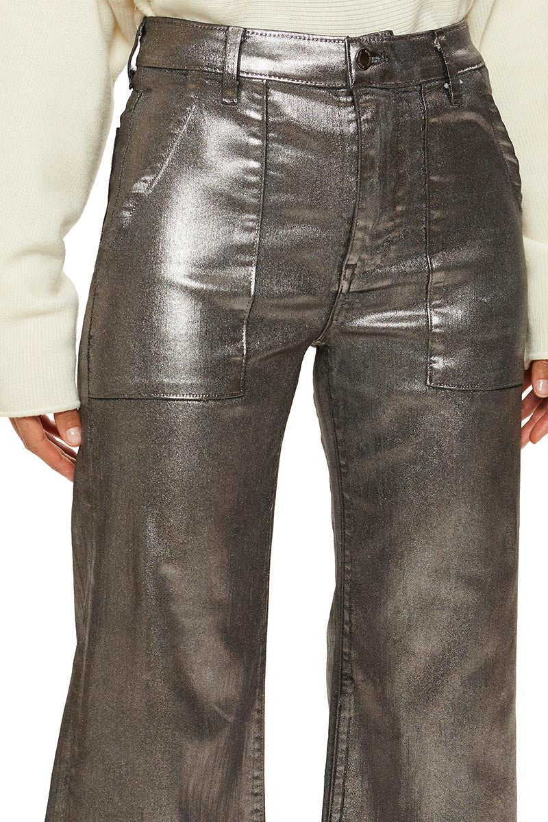 CROPPED METALLIC CLIFFORD PANT