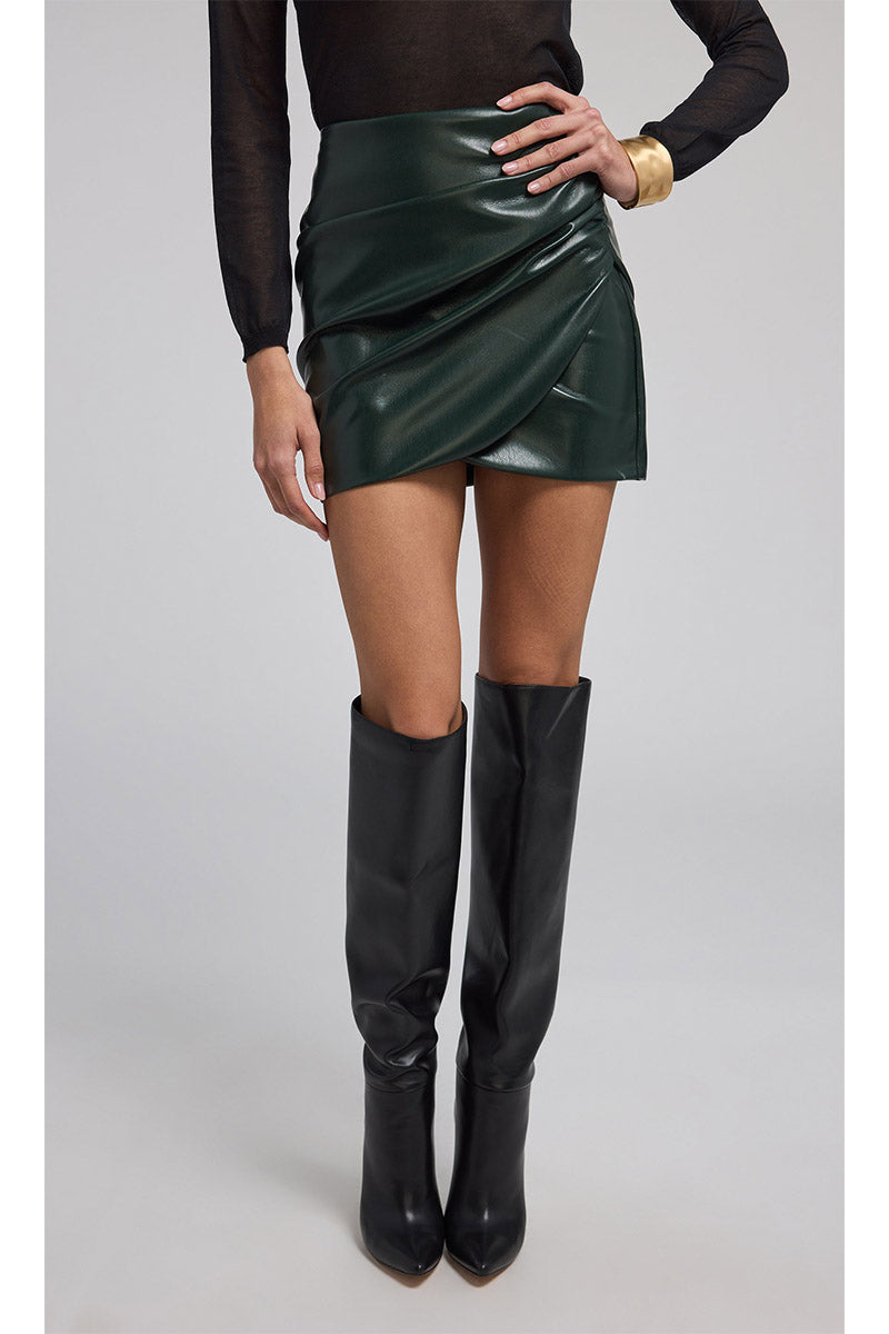 SHYANN LEATHER MINI SKIRT