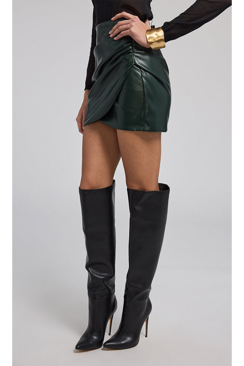 SHYANN LEATHER MINI SKIRT