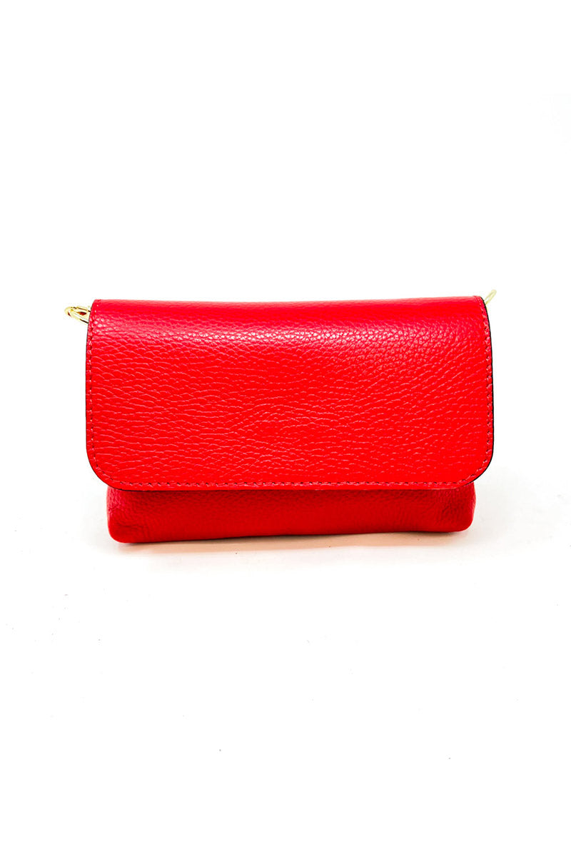 LEATHER CROSSBODY CLUTCH