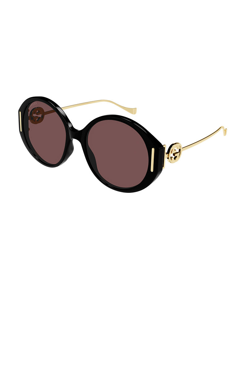 GG LOGO OVERSIZED ROUND SUNGLASSES - GG1202S