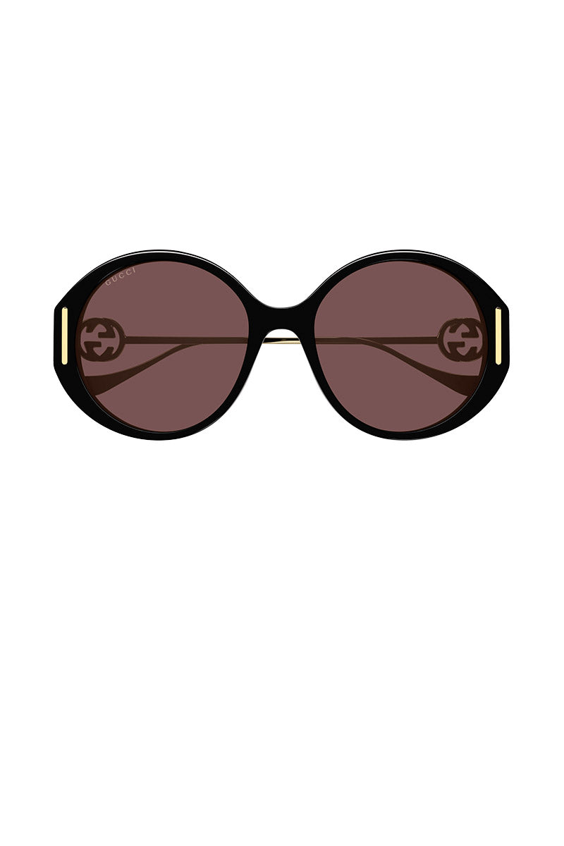 GG LOGO OVERSIZED ROUND SUNGLASSES - GG1202S