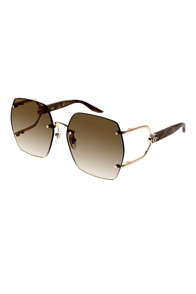 GUCCI FORK TEMPLE SUNGLASSES - GG1562S