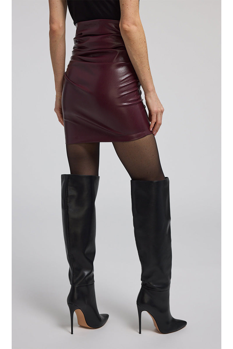 MILA VEGAN LEATHER SKIRT