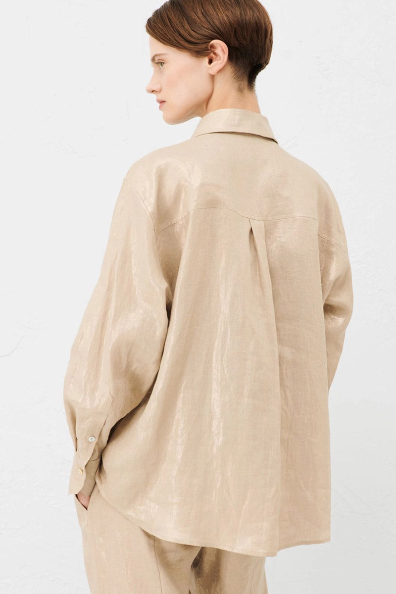 CALABRA COATED LINEN LS SHIRT