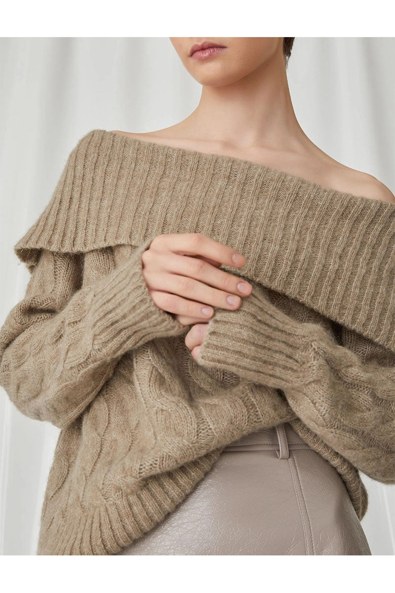 OFF SHOULDER SWEATER