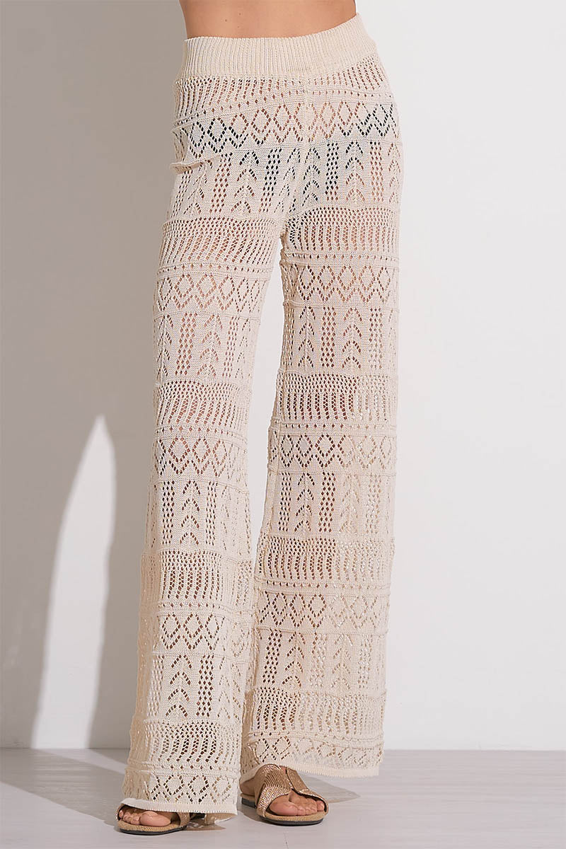 CROCHET WIDE LEG PANT