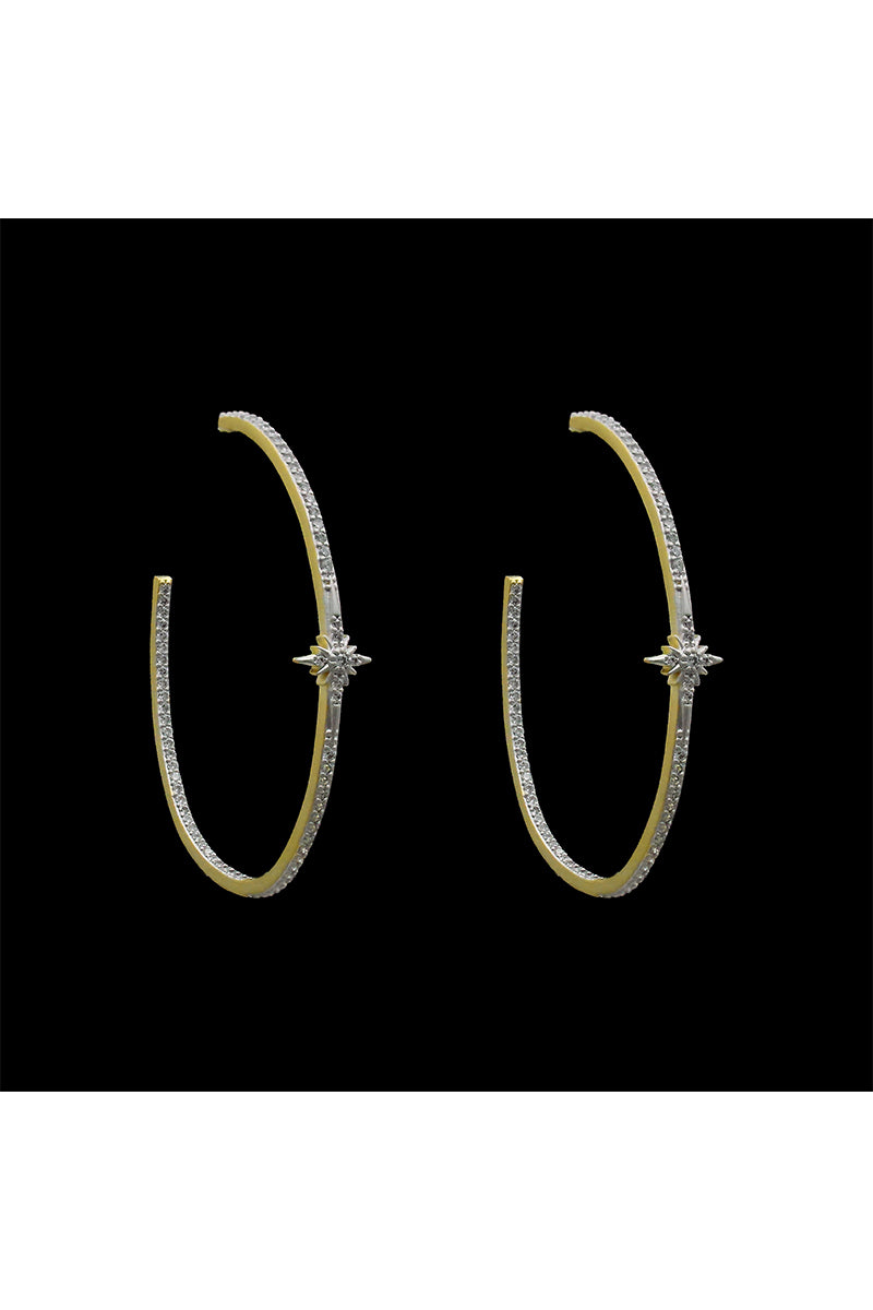 PAVE STAR EARRING - PU7768E