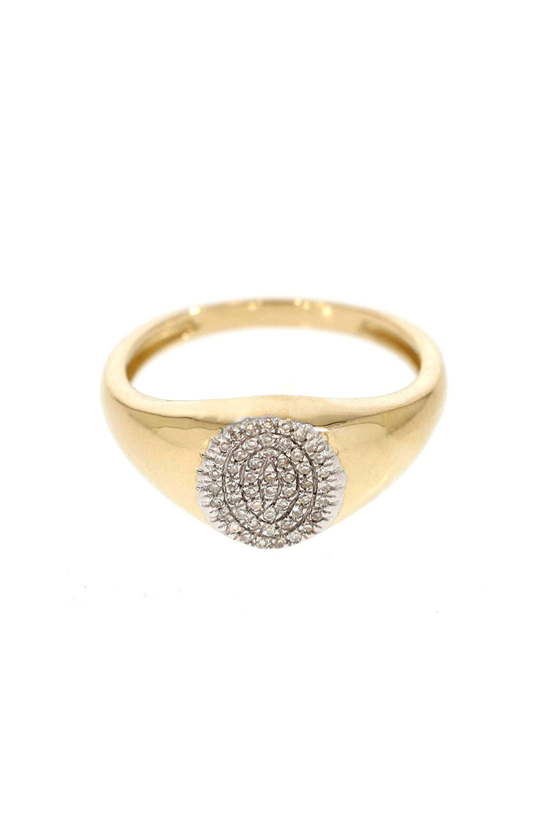 CIRCLE SIGNET RING