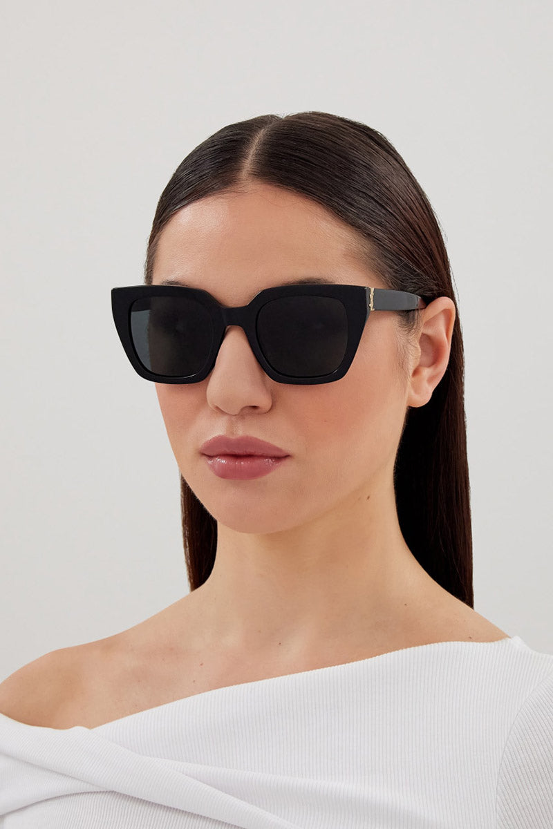 SAINT LAURENT WIDE CATEYE SUNGLASSES - SLM143