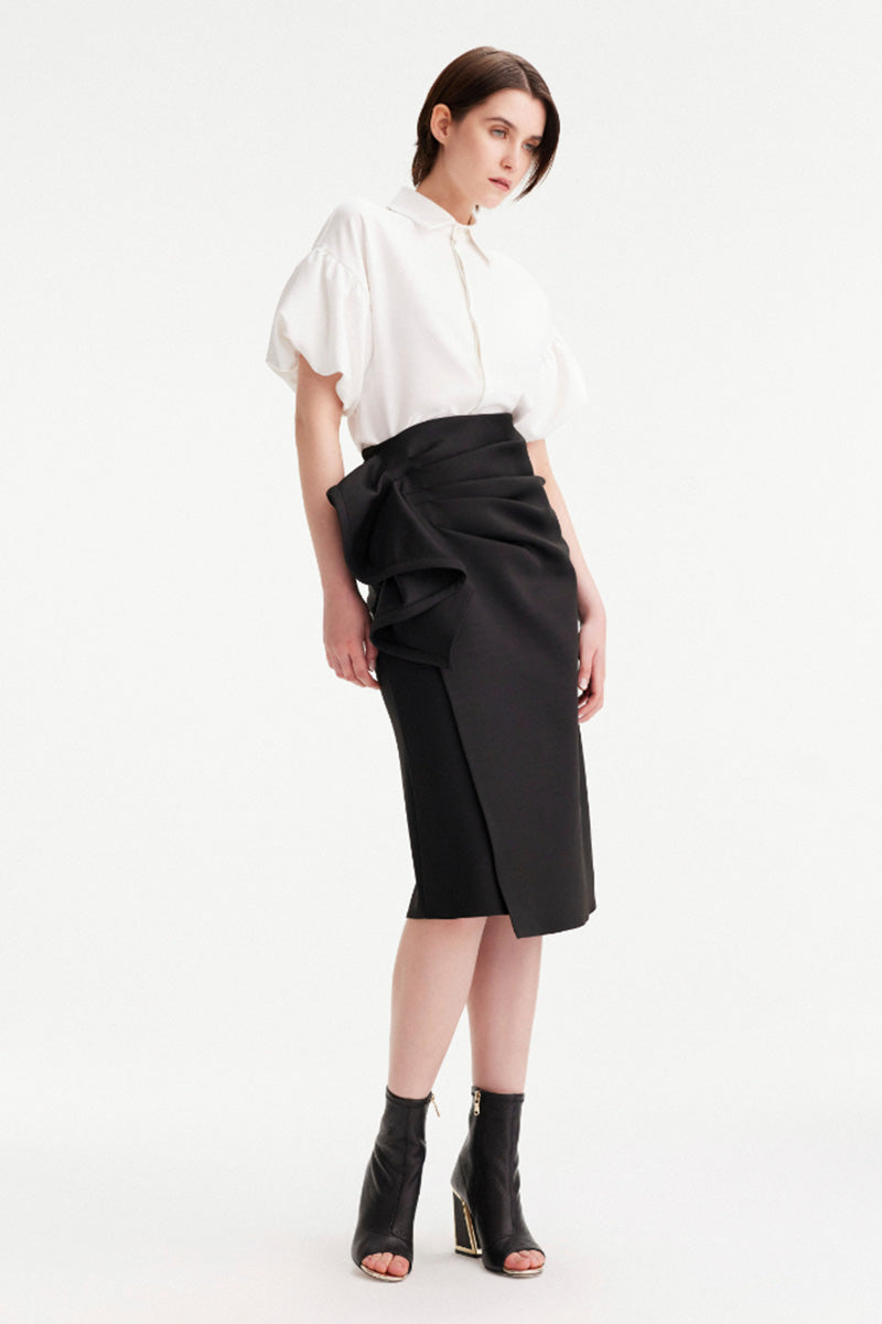 ATLAS BOW PENCIL SKIRT