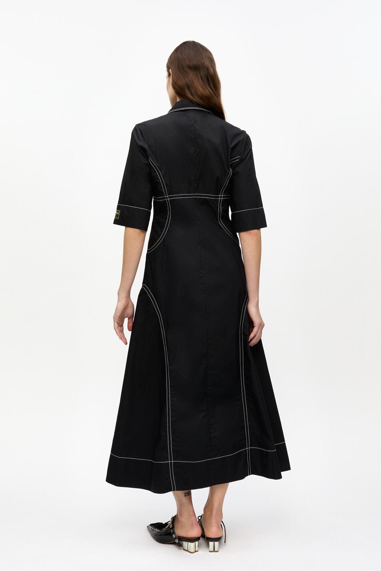 POPLIN LONG SHIRT DRESS