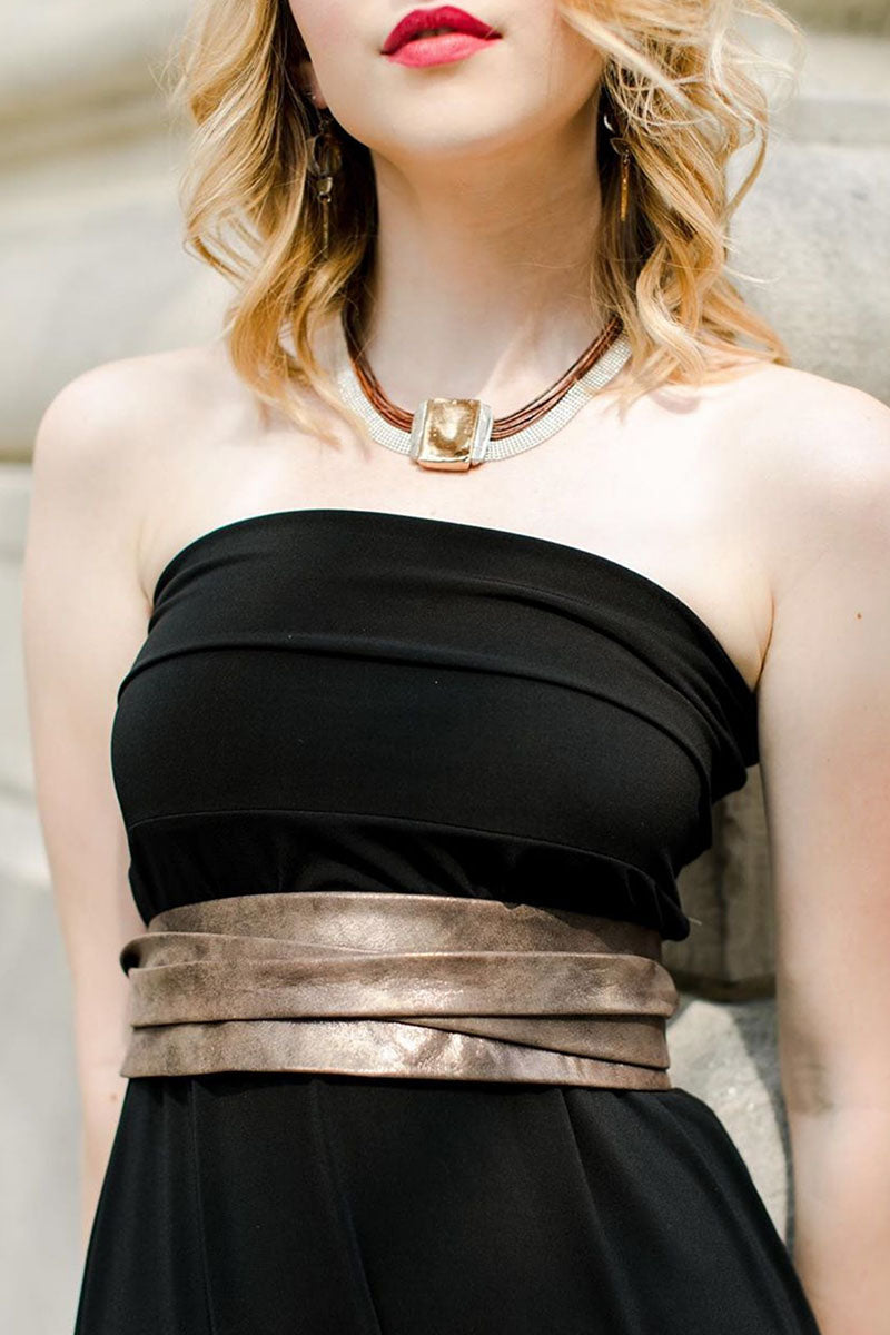 WRAP BELT METALLIC