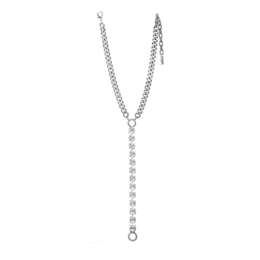 Cara Necklace: Smutt/Chrome