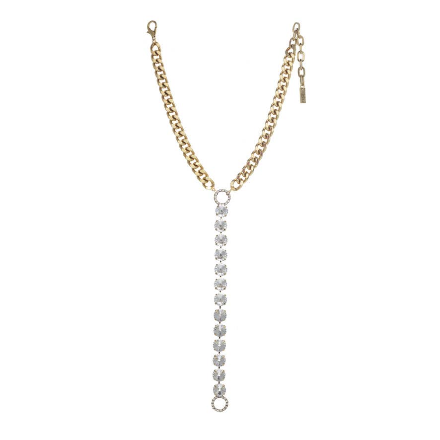 Cara Necklace: Smutt/Chrome