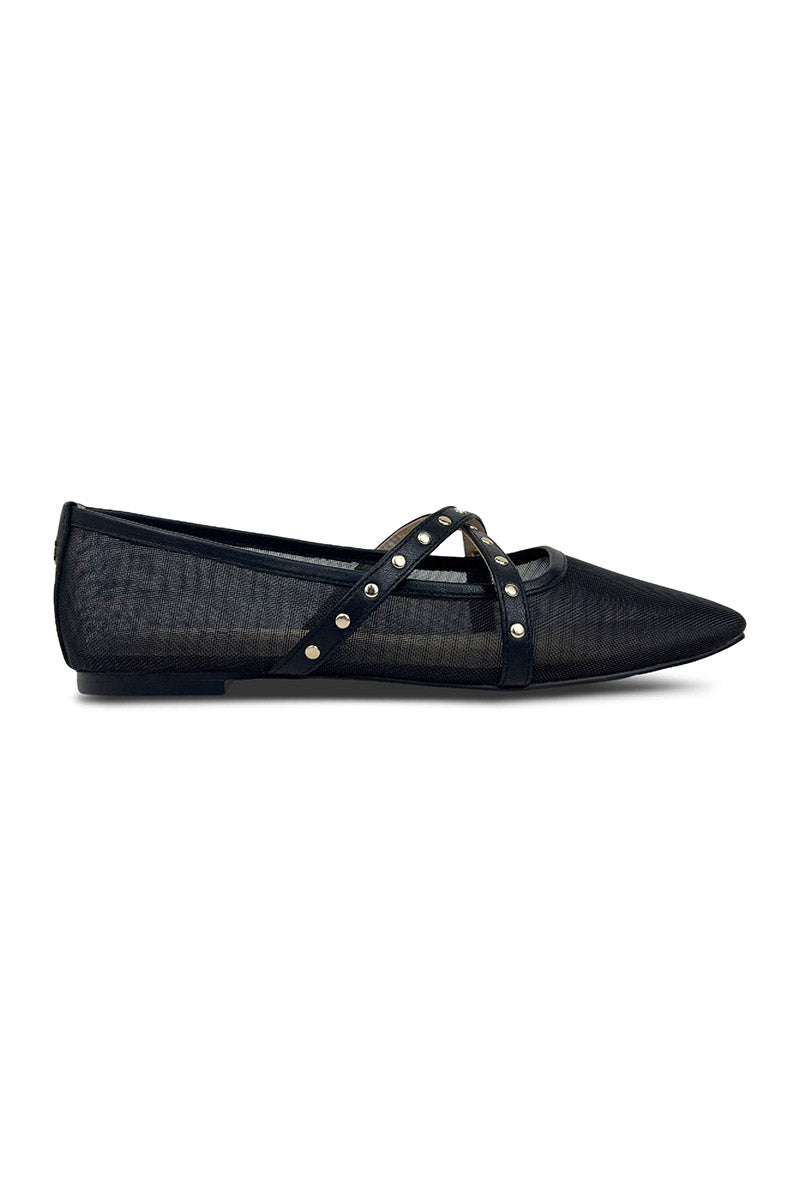 CHLOE CROSS FRONT BALLET FLAT