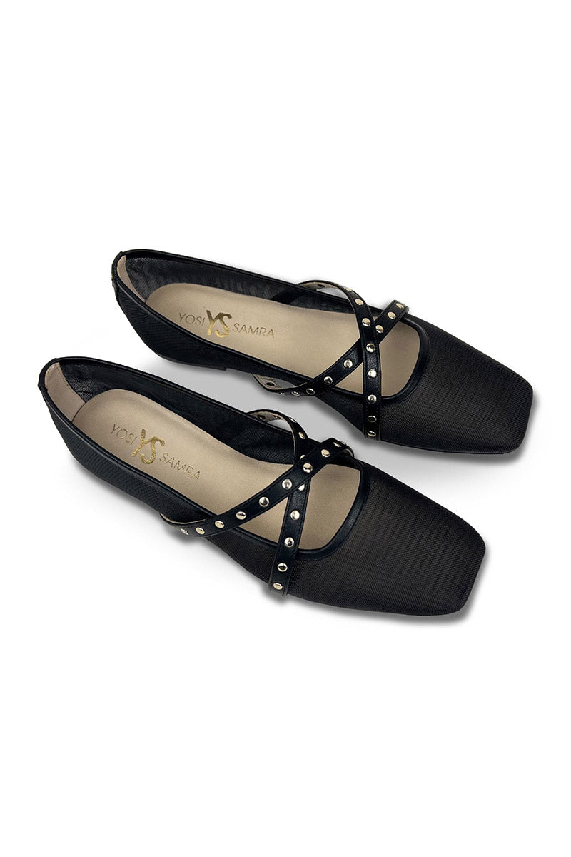 CHLOE CROSS FRONT BALLET FLAT