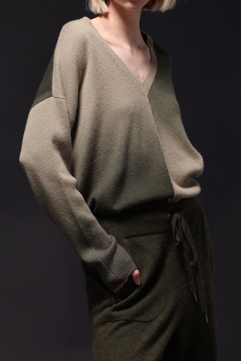 CASHMERE DIP DYE PULLOVER