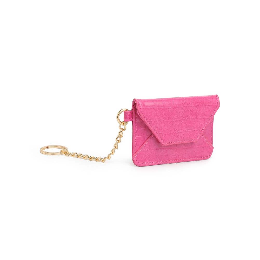 Gia Card Holder Wallet: Hot Pink