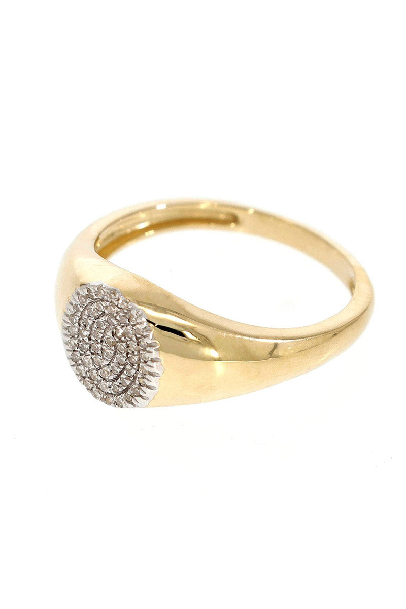 CIRCLE SIGNET RING