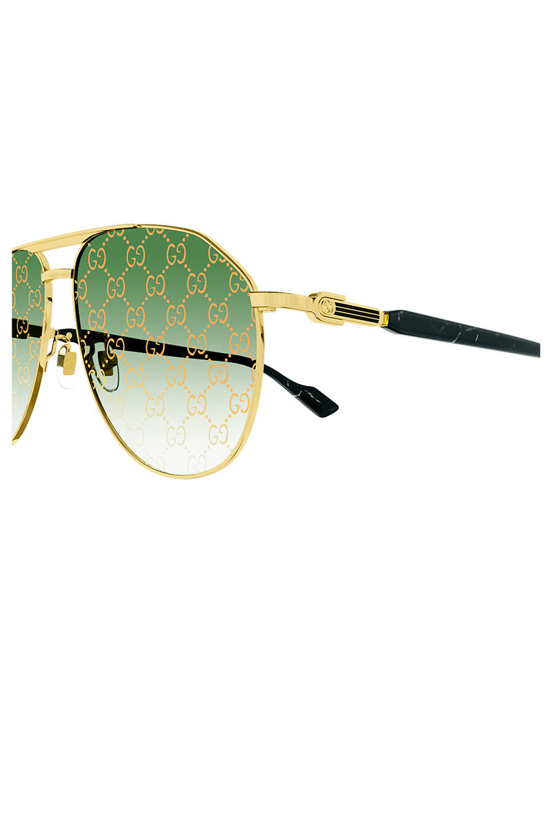 GUCCI MAN PILOT METAL SUNGLASSES - GG1220S