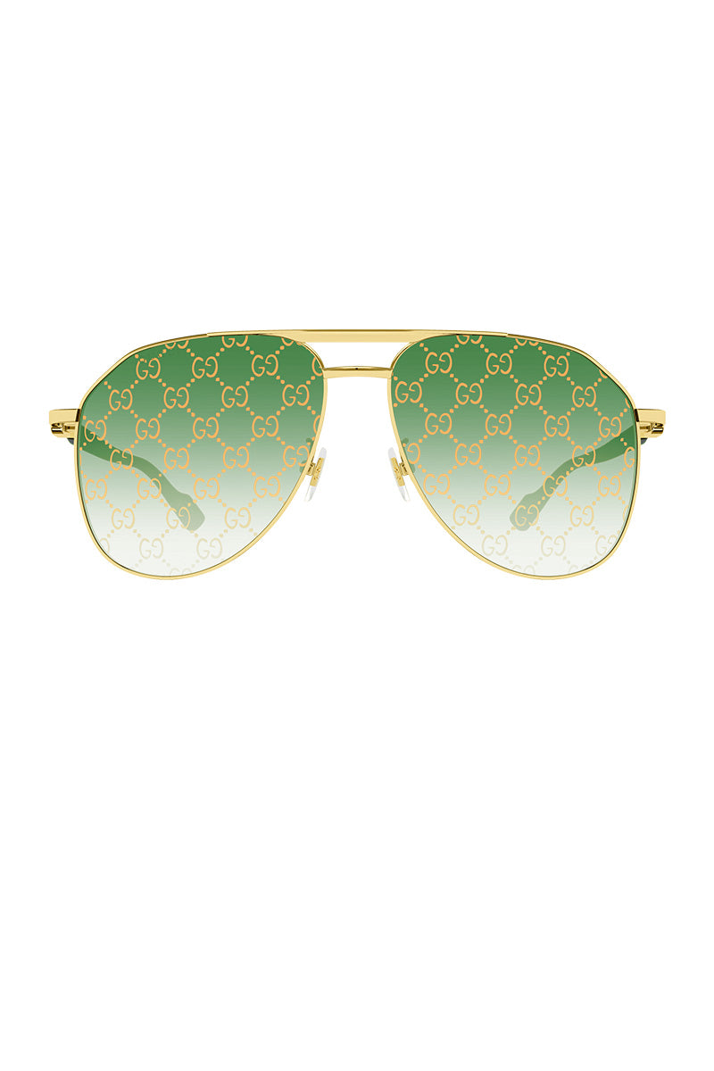 GUCCI MAN PILOT METAL SUNGLASSES - GG1220S