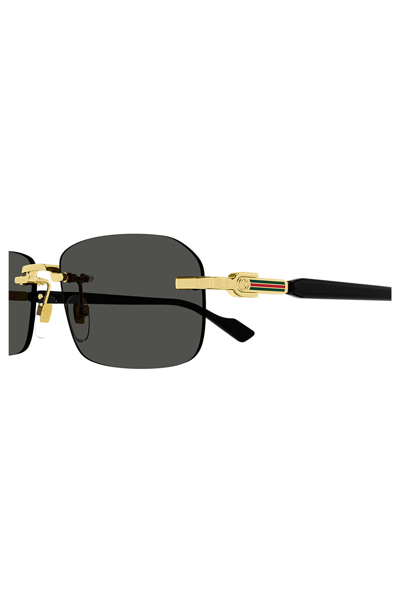 GUCCI MAN RECTANGLE METAL SUNGLASSES - GG1221S